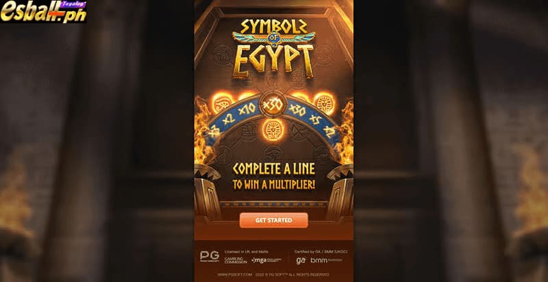 PG Symbols of Egypt Slot Machine, Free Play Slot Easy Earn 1800X Bonus!